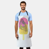 魚の頭が楽予測できなし凍っていい エプロン (着用した状態)