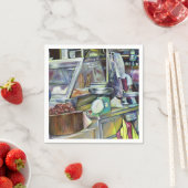 魚の頭のカレーはどこ?シンガポール スタンダードカクテルナプキン (インサイチュ)