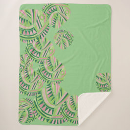 魚の頭葉のジャズVミントダスティピンク4 シェルパブランケット