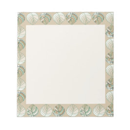 魚の頭離れのキノコ青茶色のナス ノートパッド