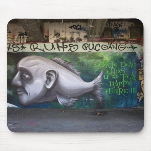 魚の頭 マウスパッド (正面)