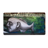 魚の頭 ラベル (正面)