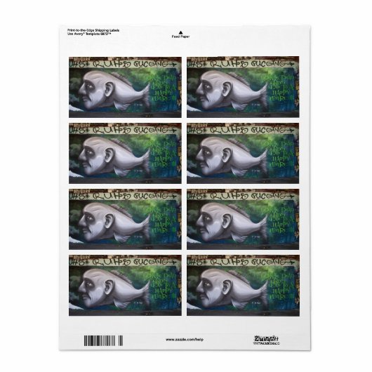 魚の頭 ラベル (フルシート)