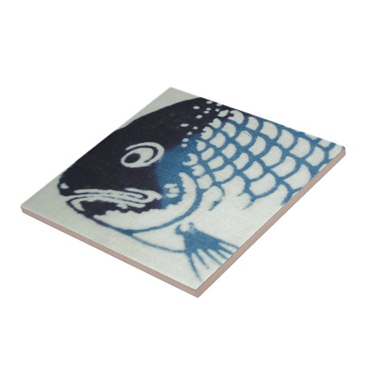 魚の顔日本の- Fish タイル (側面)