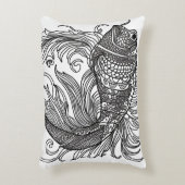 魚の顔 アクセントクッション (正面(垂直))