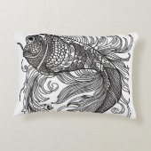 魚の顔 アクセントクッション (裏面)