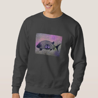 魚の顔 スウェットシャツ