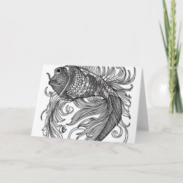 魚の顔 ノートカード