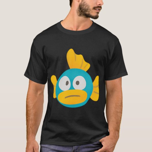 魚の顔 Tシャツ (正面)