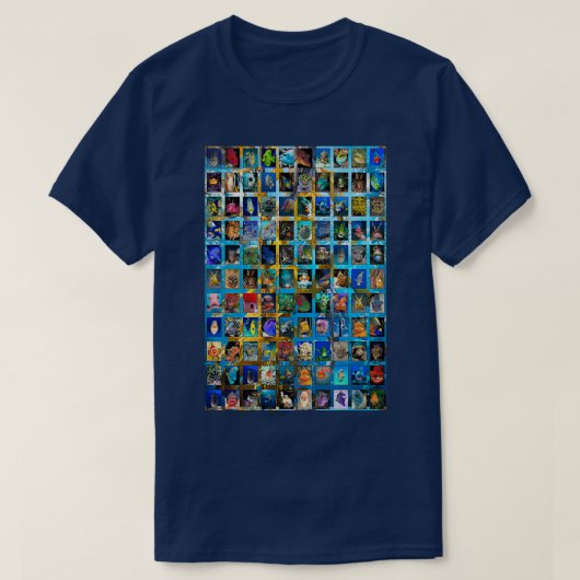 魚の顔 Tシャツ (デザイン正面)