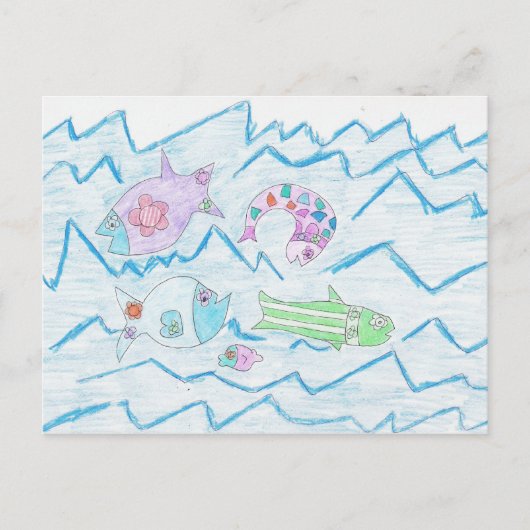 魚の願い ポストカード (正面)
