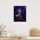 魚の飛んでいる人魚のポスター ポスター (キッチン)