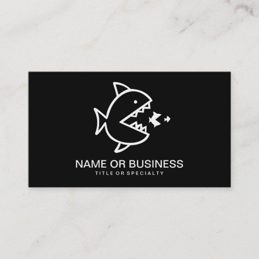 魚の食べアイコン 名刺 (正面)
