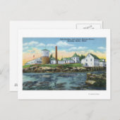 魚の養殖場、ロブスターの飼育の風景 ポストカード (正面/裏面)