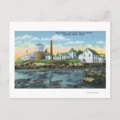 魚の養殖場、ロブスターの飼育の風景 ポストカード (正面)