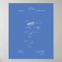 魚の餌1914特許アートブループリント