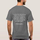 魚の骨のデザイン Tシャツ (裏面)