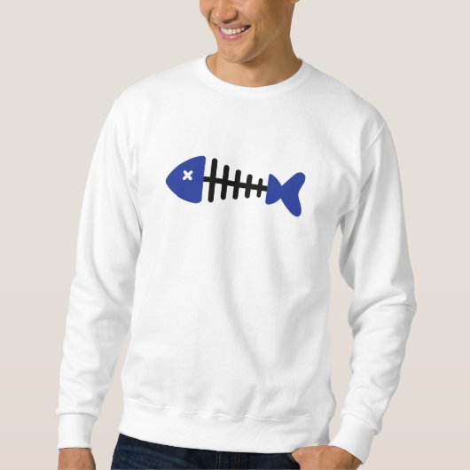 魚の骨の魚 スウェットシャツ (正面)