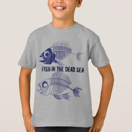 魚の骨格を持つ「死海の魚」 Tシャツ