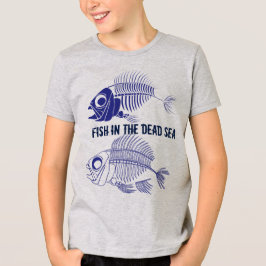 魚の骨格を持つ「死海の魚」 Tシャツ