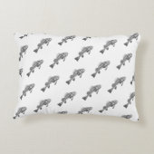 魚の骨格 アクセントクッション (裏面)