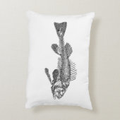 魚の骨格 アクセントクッション (裏面(縦))