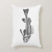 魚の骨格 アクセントクッション (正面(垂直))