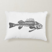 魚の骨格 アクセントクッション (裏面)