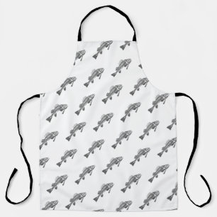 魚の骨格 エプロン