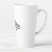 魚の骨格 カフェラテマグ (右)