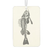 魚の骨格 カーエアーフレッシュナー (裏面)