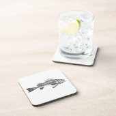 魚の骨格 コースター (右側)