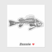 魚の骨格 シール (シート)