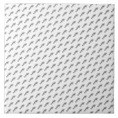 魚の骨格 タイル (正面)