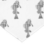 魚の骨格 テーブルクロス (アングル)
