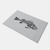魚の骨格 ドアマット (アングル)
