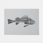 魚の骨格 ドアマット (正面)