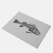 魚の骨格 ドアマット (アングル)
