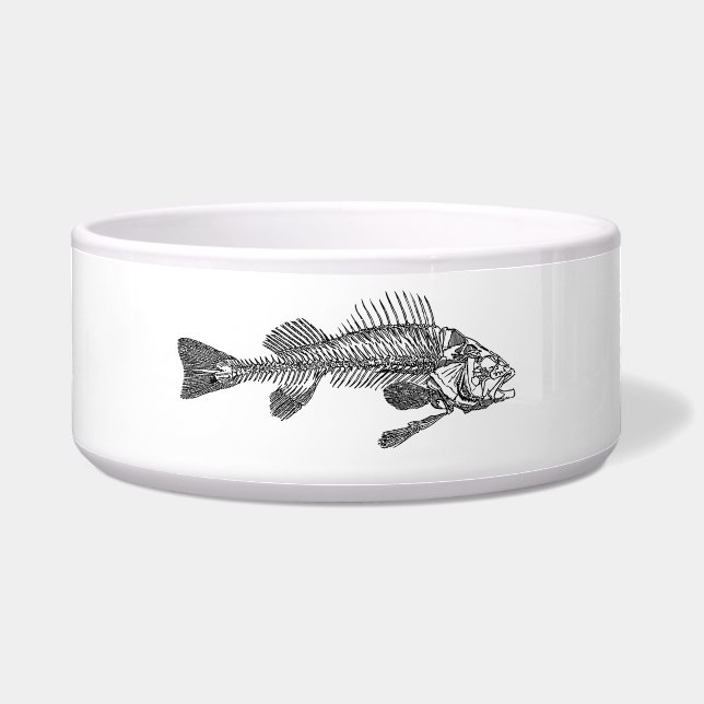 魚の骨格 ボウル (正面)