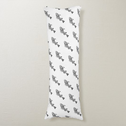 魚の骨格 ボディピロー (正面縦)