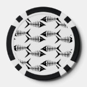 魚の骨格 ポーカーチップ (裏面)