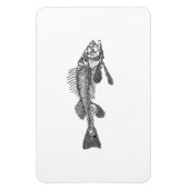 魚の骨格 マグネット (縦)