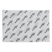 魚の骨格 枕カバー (裏面-右)