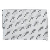 魚の骨格 枕カバー (正面)