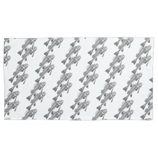 魚の骨格 枕カバー