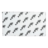 魚の骨格 枕カバー (裏面-右)