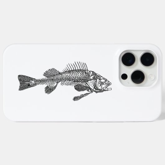 魚の骨格 Case-Mate iPhoneケース (裏面 (横))