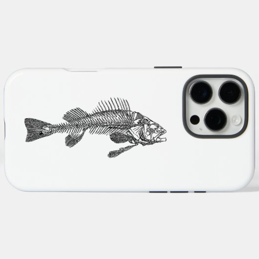 魚の骨格 Case-Mate iPhoneケース (裏面 (横))