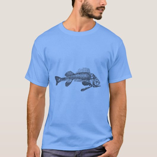 魚の骨格 Tシャツ (正面)