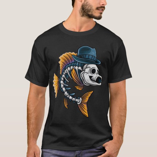 魚の骨格 Tシャツ (正面)